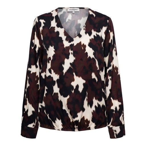 Top met print en V-hals – &Co Woman