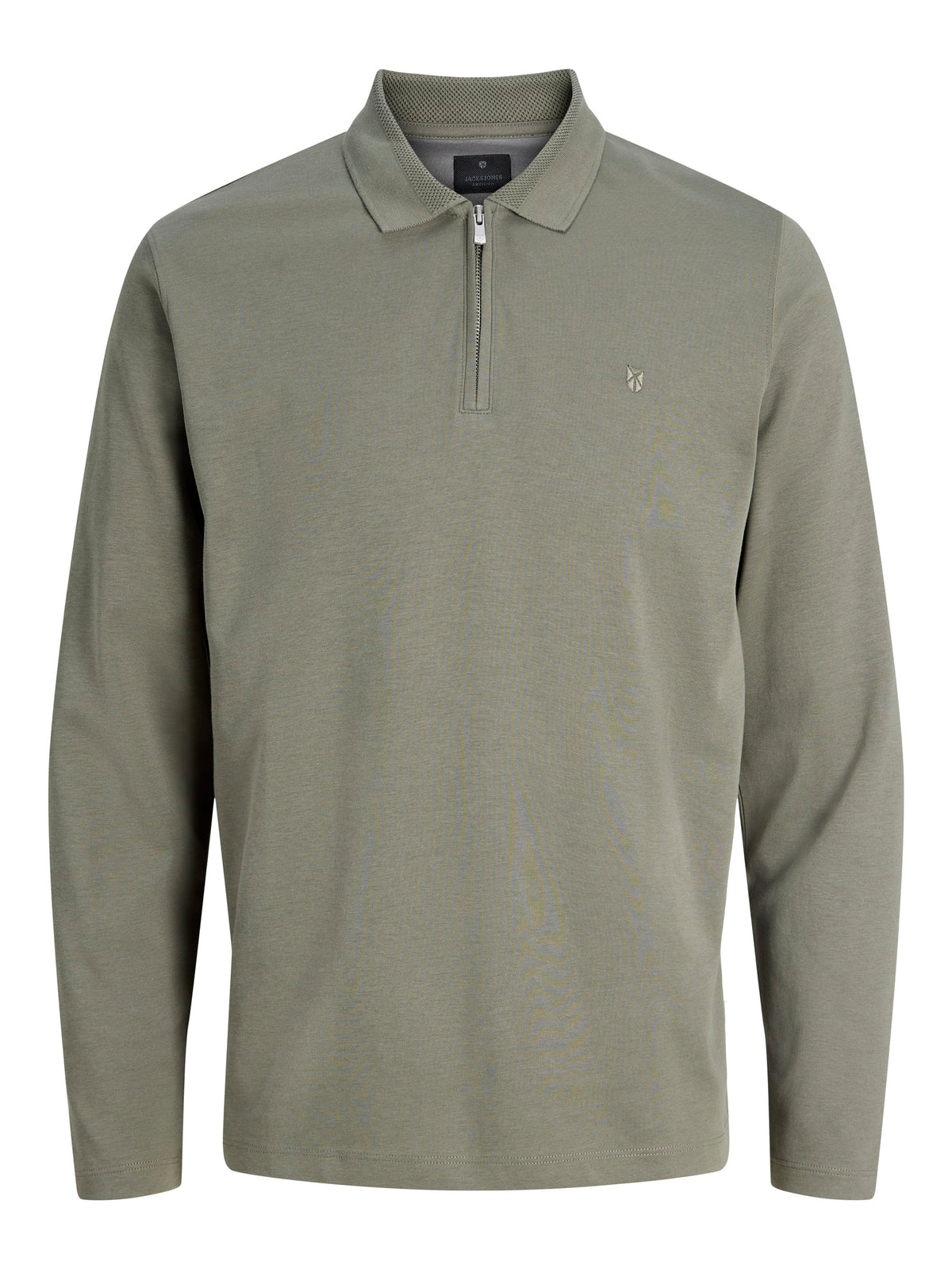 Ethan LS Zip Polo – Smokey Olive – leveranciersfoto