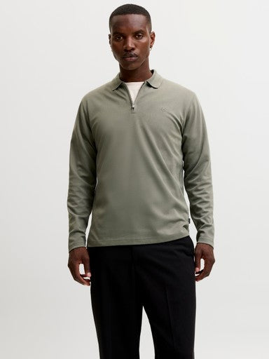 Ethan LS Zip Polo
