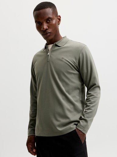 Ethan LS Zip Polo