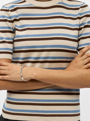 Gestreepte gebreide top – Object