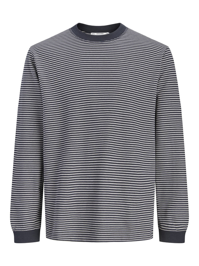 Jack & Jones Barron gestreept longsleeve heren – Dark Navy, Chocolate Torte & Forest Night – foto 3