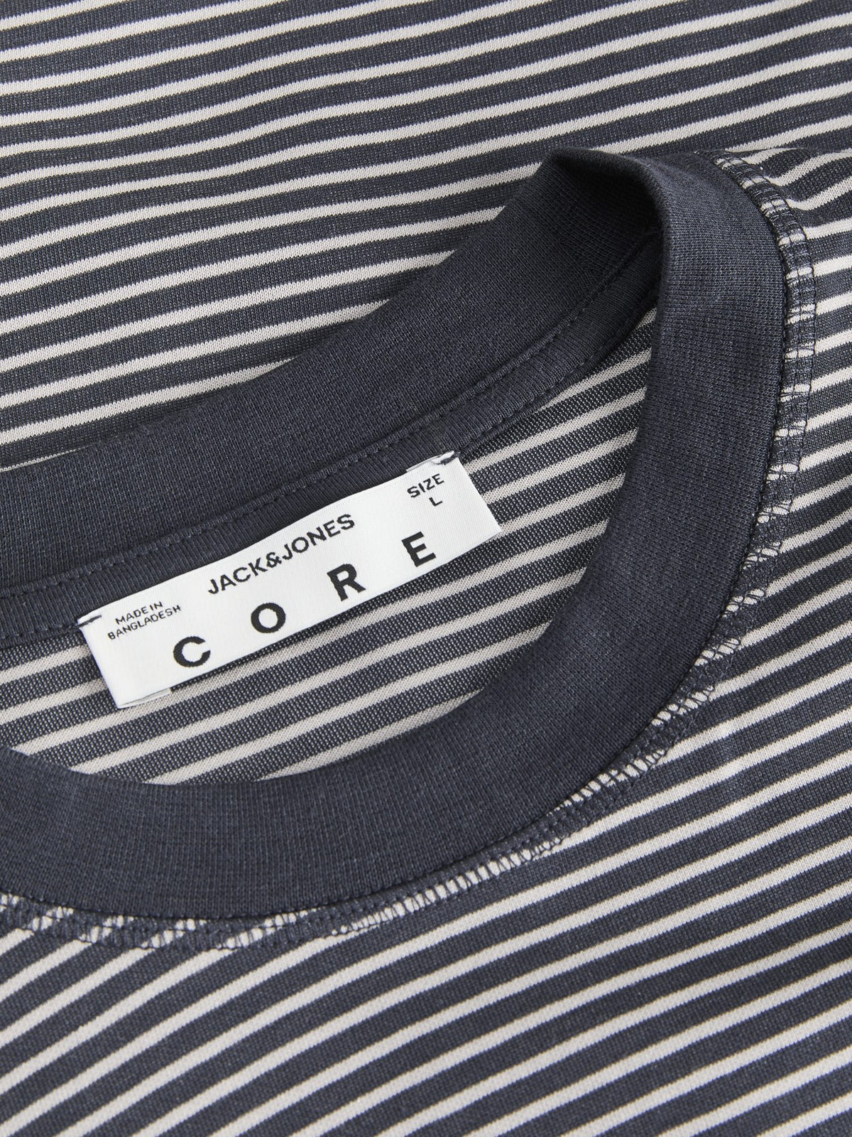 Jack & Jones Barron gestreept longsleeve heren – Dark Navy, Chocolate Torte & Forest Night