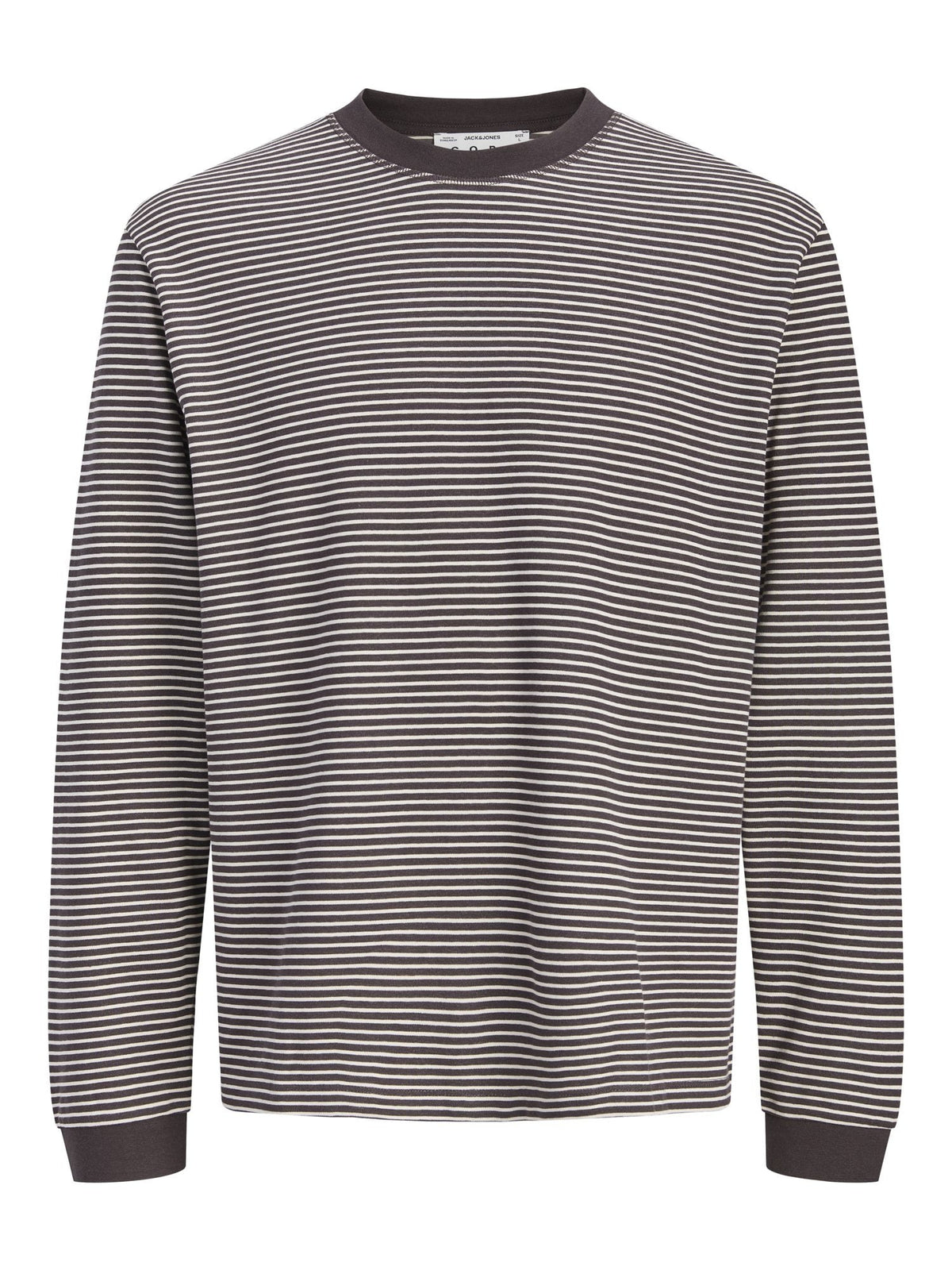 Jack & Jones Barron gestreept longsleeve heren – Dark Navy, Chocolate Torte & Forest Night – foto 7