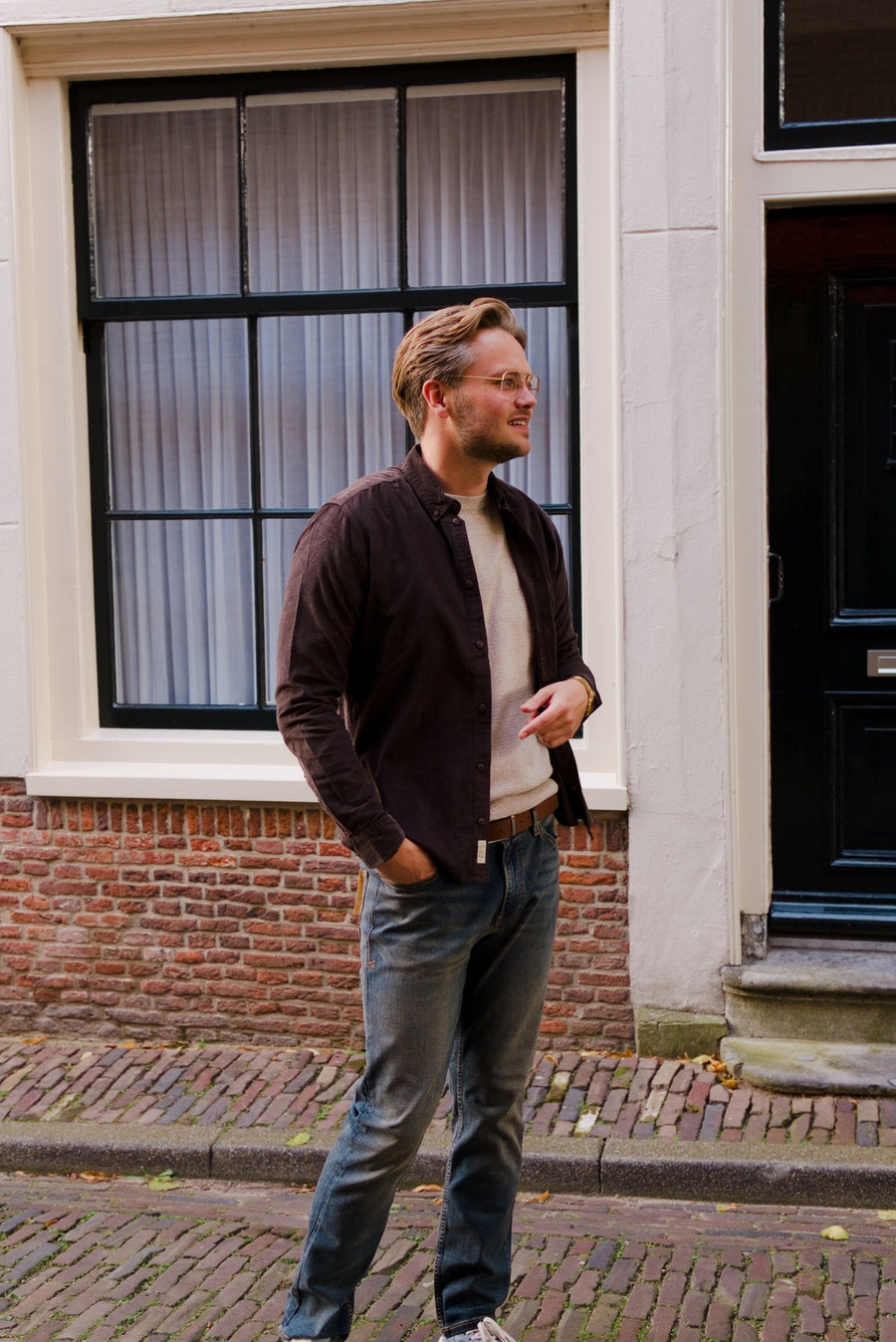 Clark 169 in Blue Denim — Topics Fashion fotoshoot met Sjors en Sandra