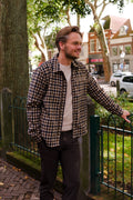 Fifi Check Jacket in Crockery Check 9162 — Topics Fashion fotoshoot met Sjors en Sandra